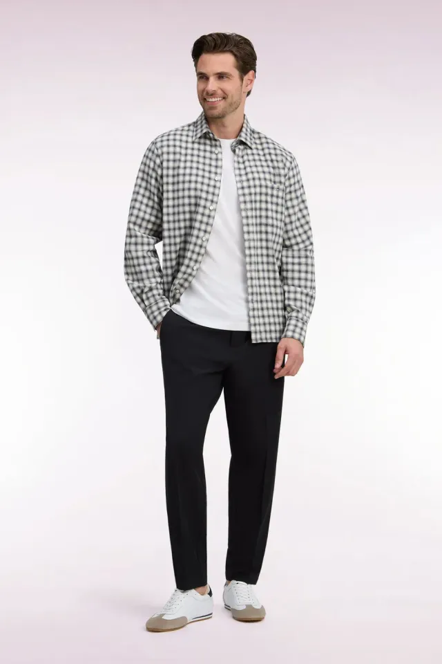 Eden Park pantalon noir nylon stretch Modern homme