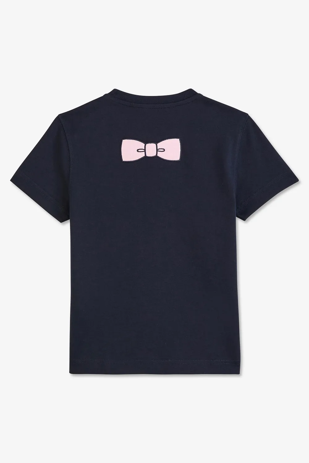 Eden Park t-shirt coton Pima bleu marine nœud dos