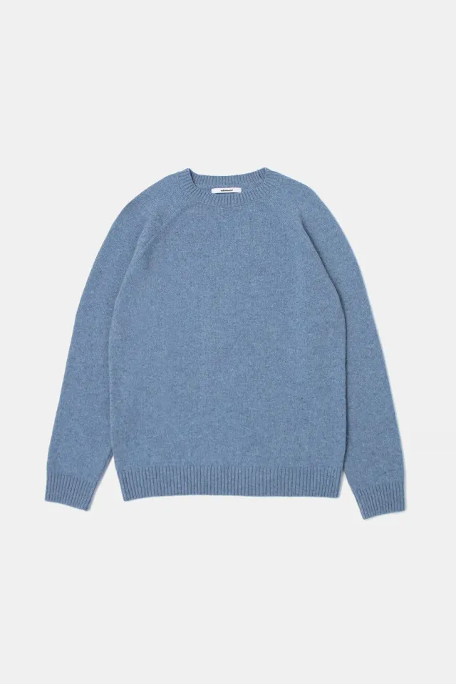 Edmmond Studios Madrid pull homme bleu marine laine recyclée