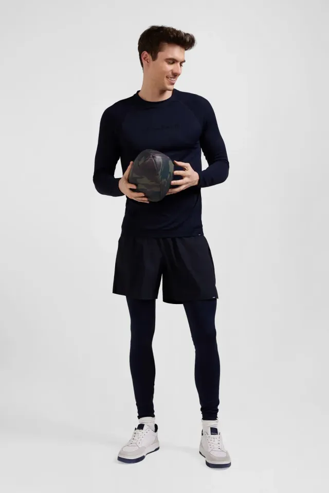 Eden Park jogging homme stretch bleu marine coupe slim