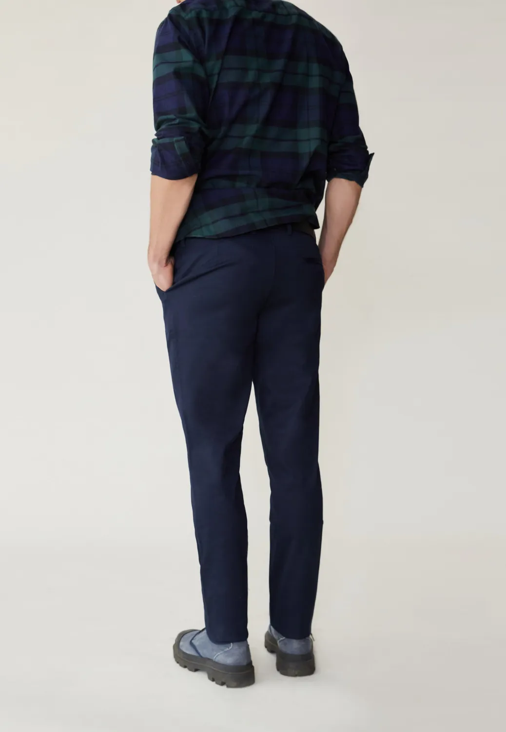 Loom Le Chino chino homme coton mercerisé marine