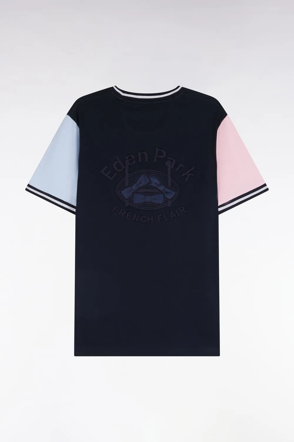 Eden Park H26MAITC0015 t-shirt tricolore coupe droite coton