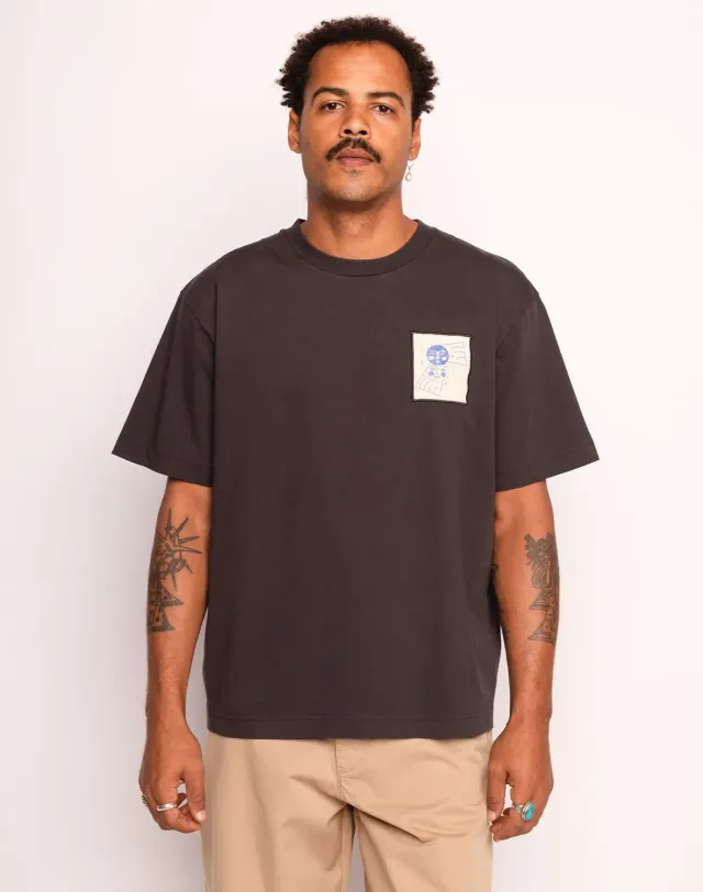 OLOW Avec Toi T-shirt noir carbone coton bio