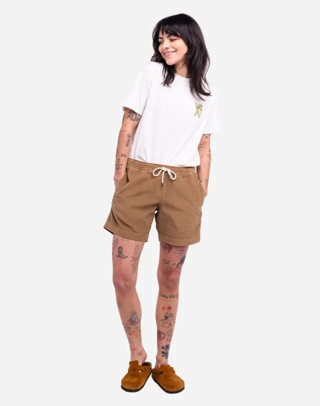 Olow Bodhi short taupe velours coton