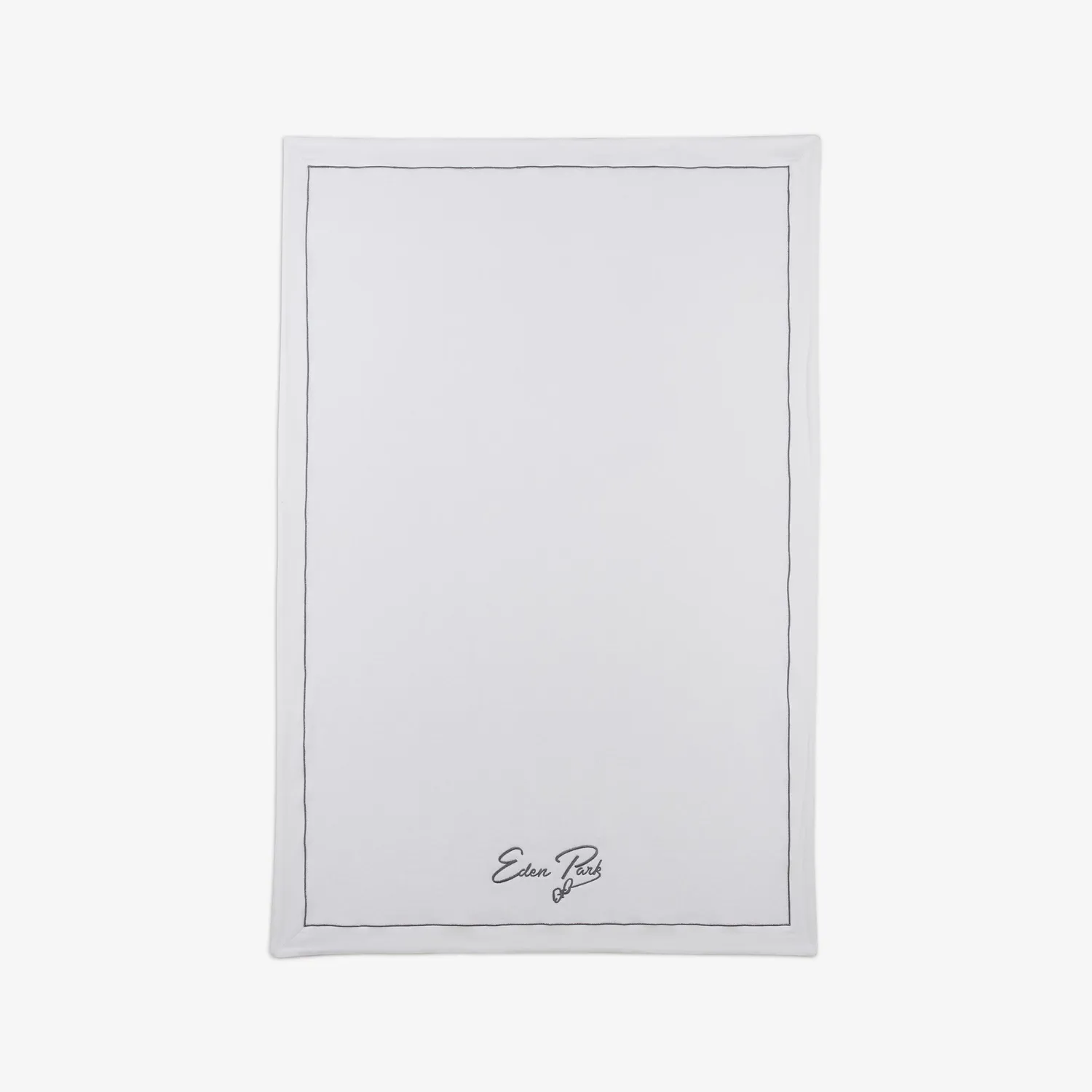 Eden Park serviette de bain grande blanche broderie coton