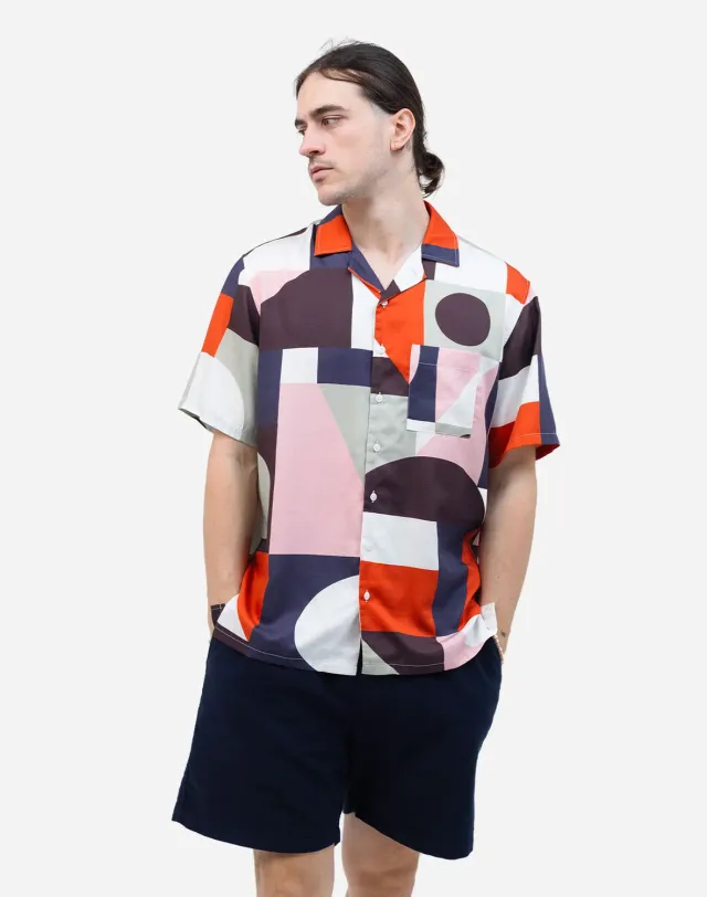 OLOW Aloha Cubism chemise multicolore Tencel