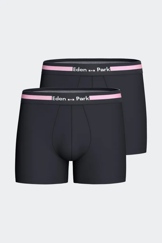 Eden Park boxer homme marine coton stretch lot 2