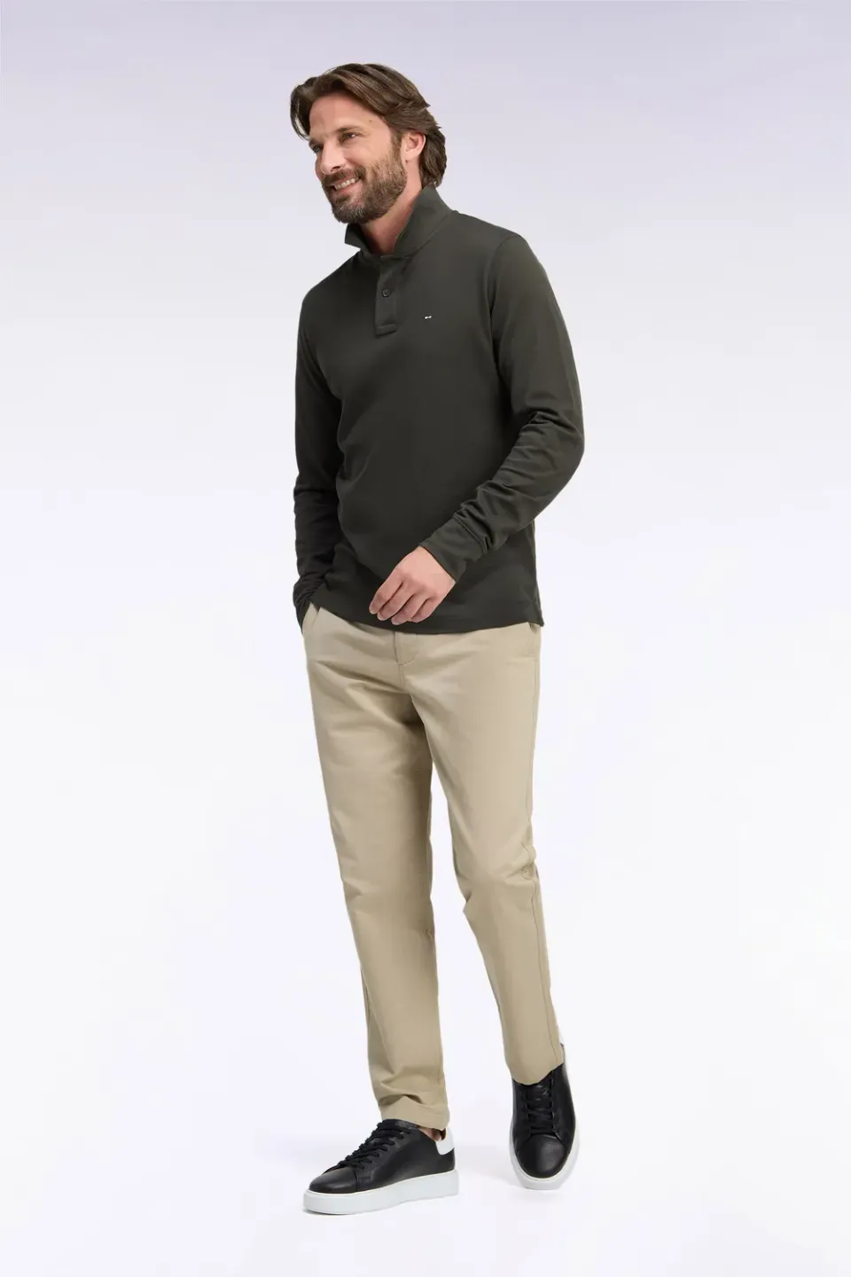 Eden Park Legend Rugby chino beige regular piqué stretch
