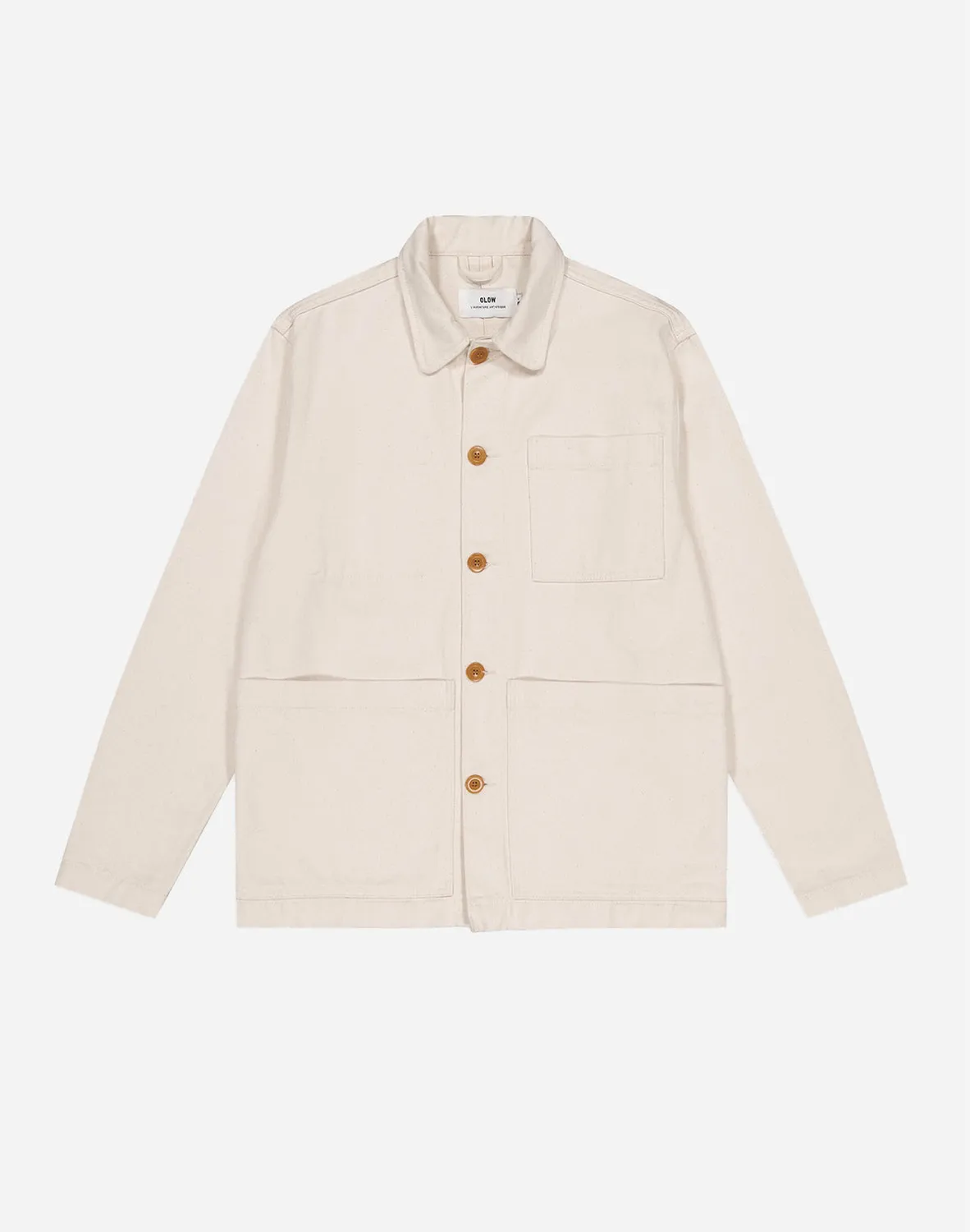 OLOW Chucalescu veste écru coton bio boutons corozo