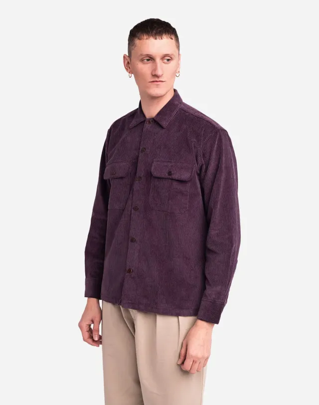 OLOW Décré chemise velours prune