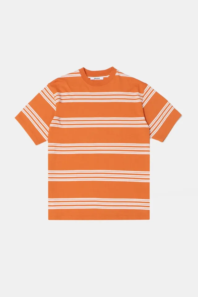 Edmmond Studios Multistripes t-shirt homme orange coton 220g