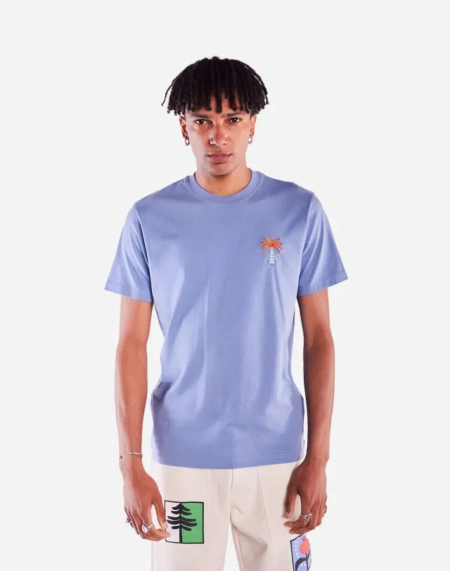 OLOW Pejibaye t-shirt bleu azur coupe droite