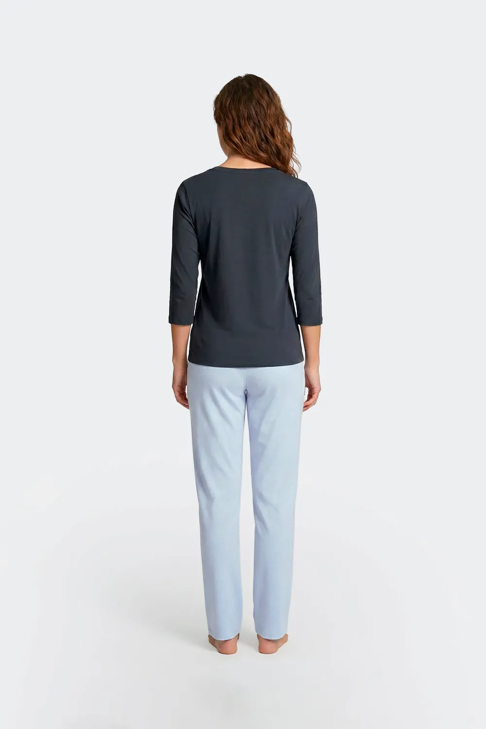 Eden Park ensemble pyjama long bicolore femme Tencel