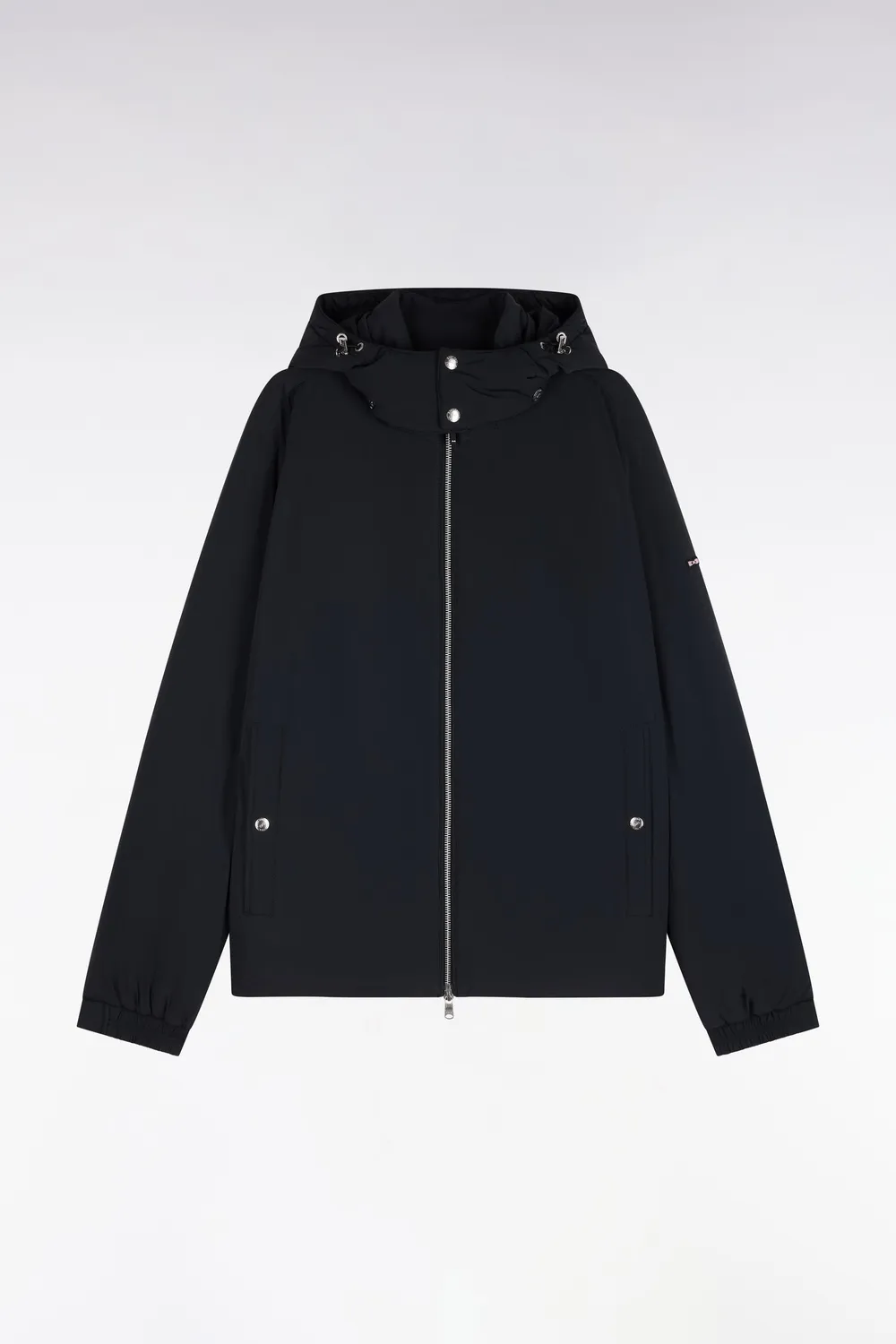 Eden Park doudoune nylon noir capuche amovible