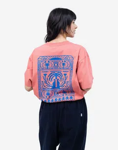 OLOW Connection t-shirt rose minéral coton bio
