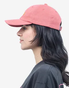 Olow Six Panel Signature casquette rose coton bio