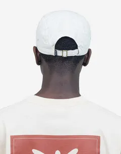 OLOW Five Panel Flower casquette écru coton lin