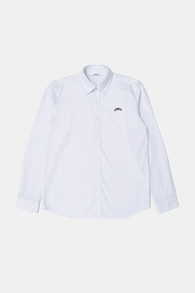Edmmond Studios Mini Core chemise homme blanche rayures oxford
