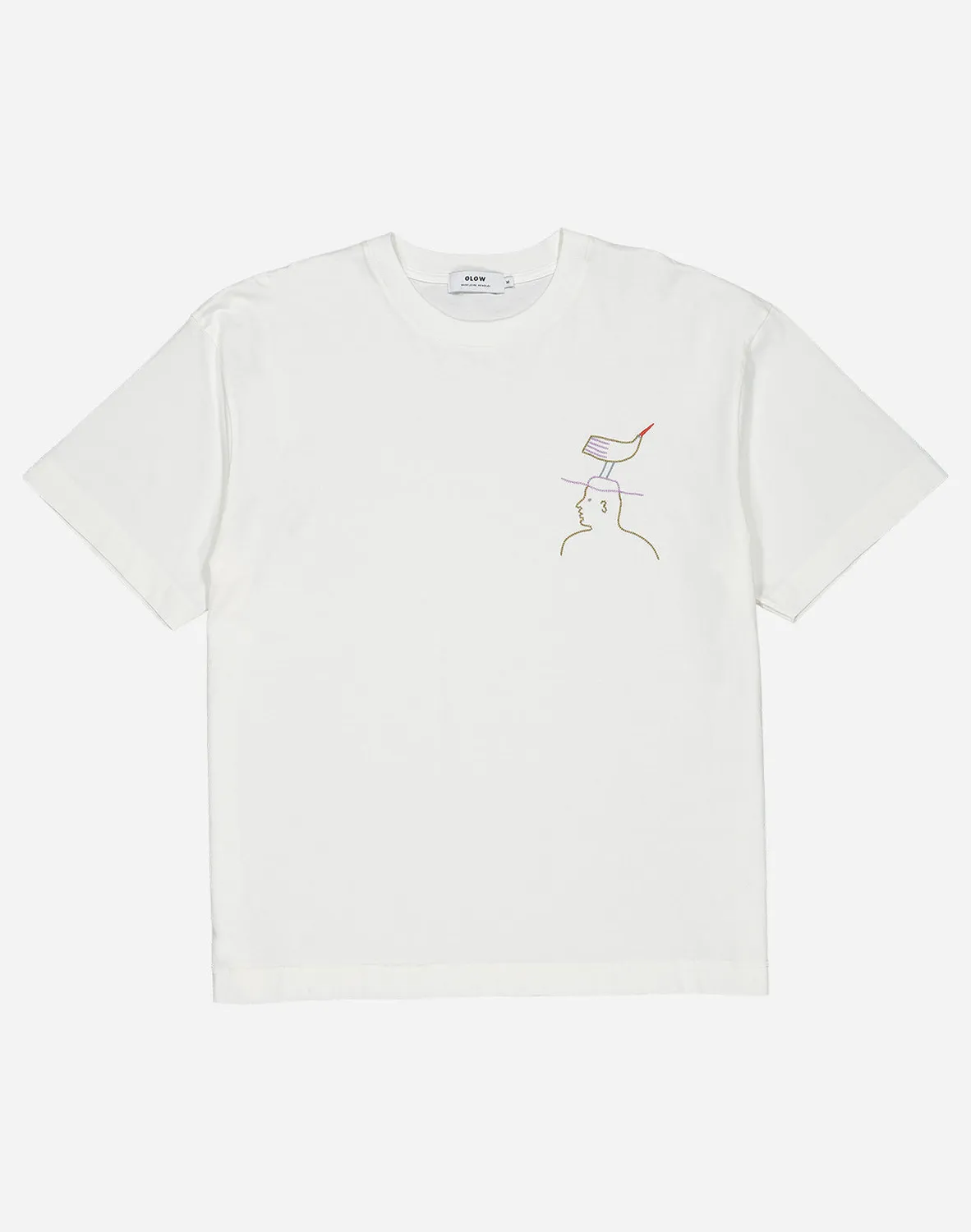 OLOW Hat Roost t-shirt loose écru vintage