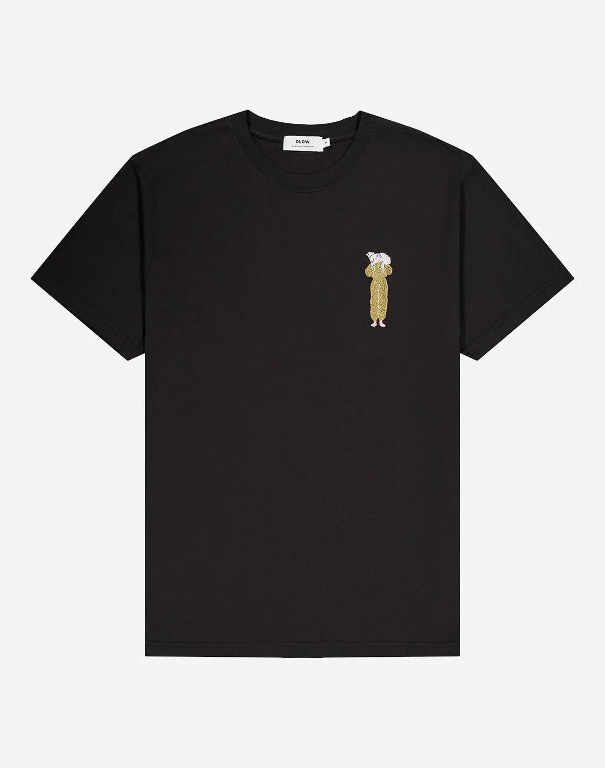 Olow Lamb t-shirt noir carbone coton bio