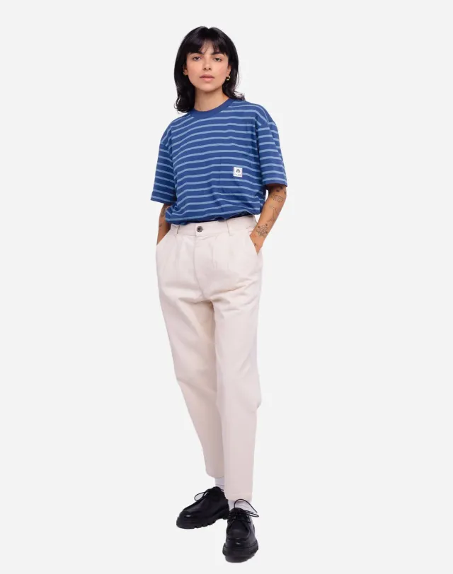OLOW Swing pantalon écru coupe décontractée