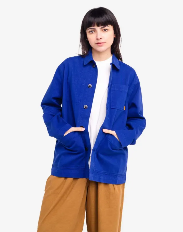 Olow Chucalescu veste travail bleu royal coton