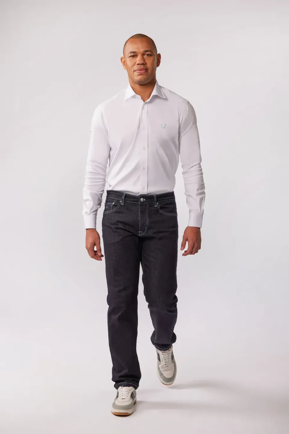 Eden Park Racing 92 jean droit bleu marine coupe droite