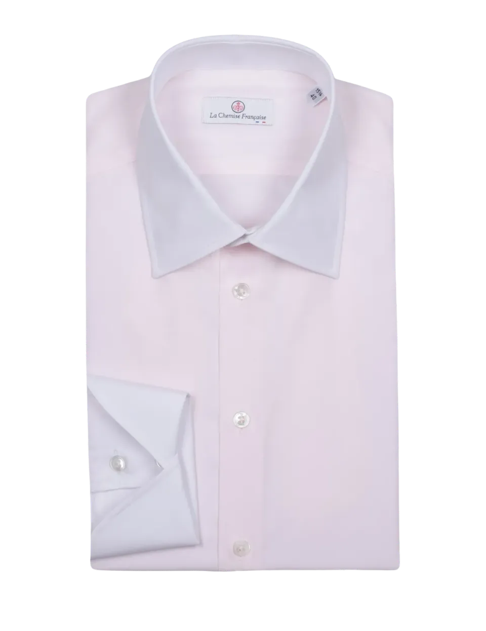 La Chemise Française Virtuose chemise popeline rose blanche
