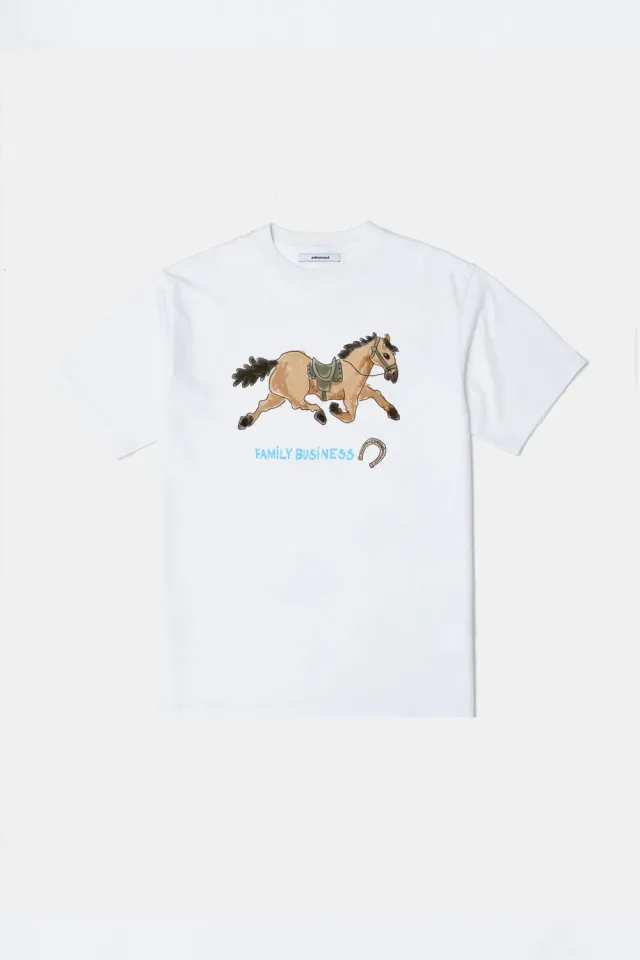 Edmmond Studios Family Business t-shirt blanc cheval