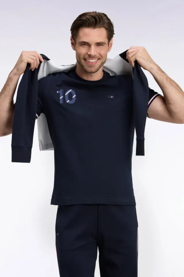 Eden Park XV de France t-shirt manches courtes marine homme