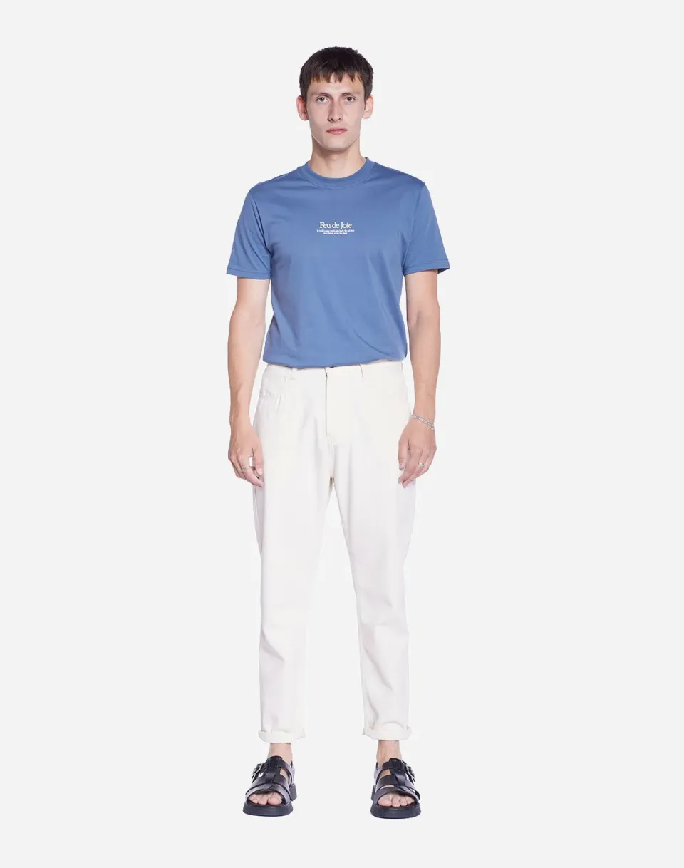 OLOW Jacquot pantalon écru naturel sergé coton
