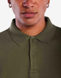 OLOW Fez polo vert olive coton Portugal