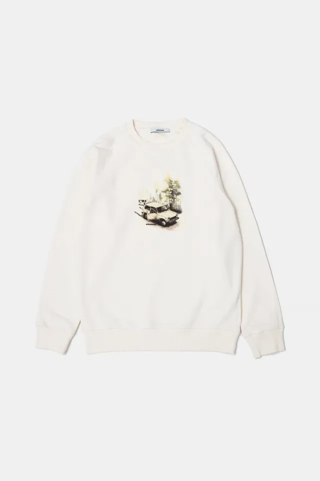 Edmmond Studios Wander sweat-shirt écru 450g graphique 4x4