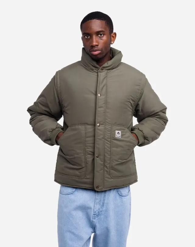 OLOW Boreas doudoune kaki doublure sherpa