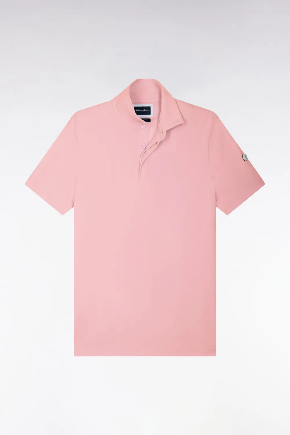 Eden Park polo golf rose homme manches courtes Pima