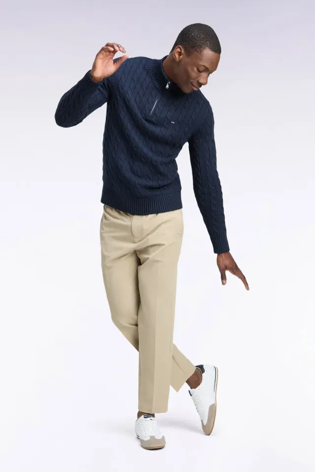 Eden Park Legend pantalon nylon stretch beige Modern