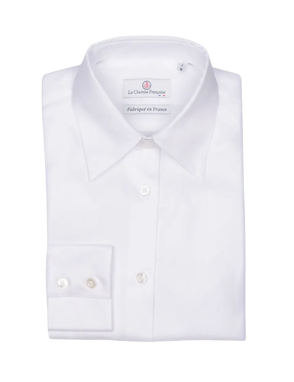 La Chemise Française Satin Blanc chemisier satin coton