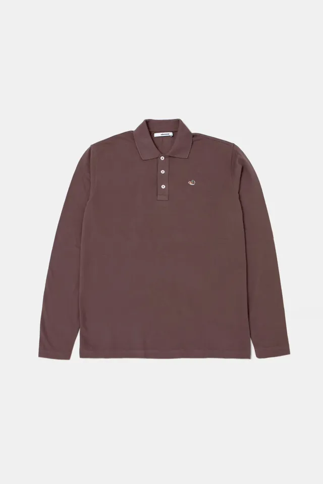 Edmmond Studios Duck Polo LS polo chocolat manches longues