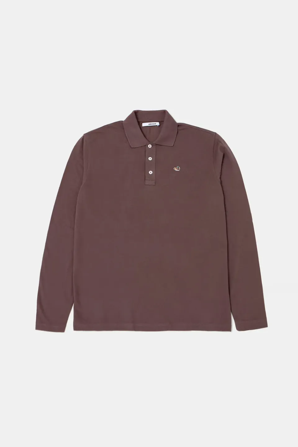 Edmmond Studios Duck Polo LS polo chocolat manches longues