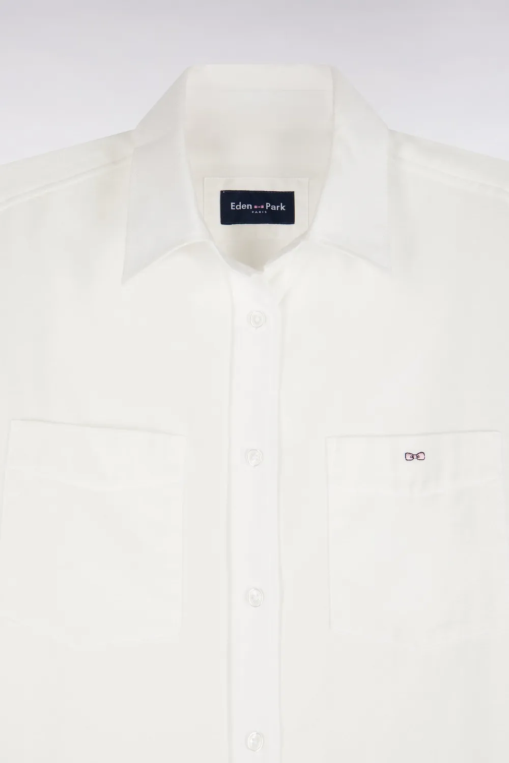 Eden Park Chemise coton écru poches femme décontractée