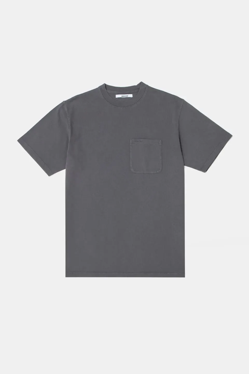 Edmmond Studios Mini Logo t-shirt gris coton stonewash