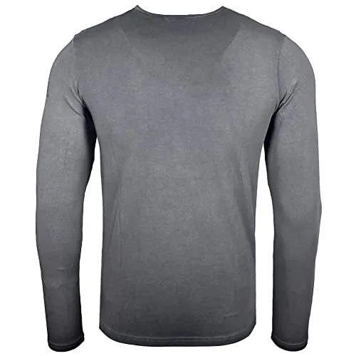 Subliminal Mode BX709 t-shirt homme col rond coton délavé