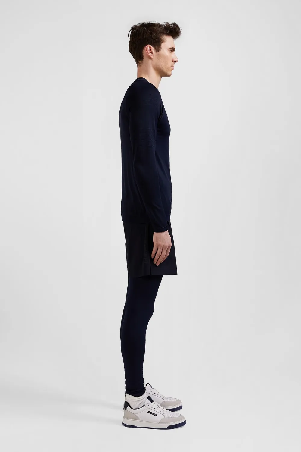 Eden Park short sport bleu marine polyamide homme