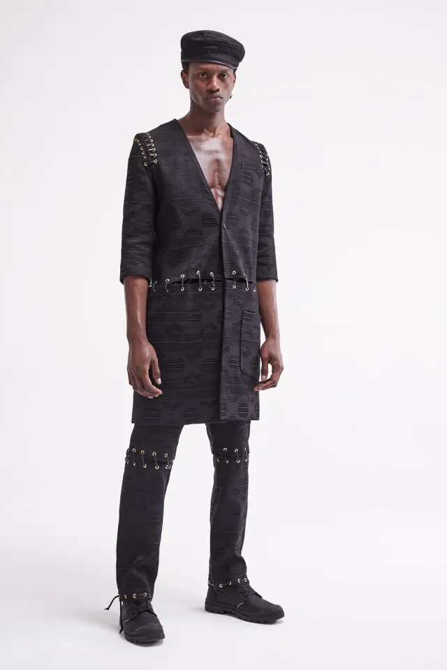 French Deal Osei pantalon pagne coton œillets