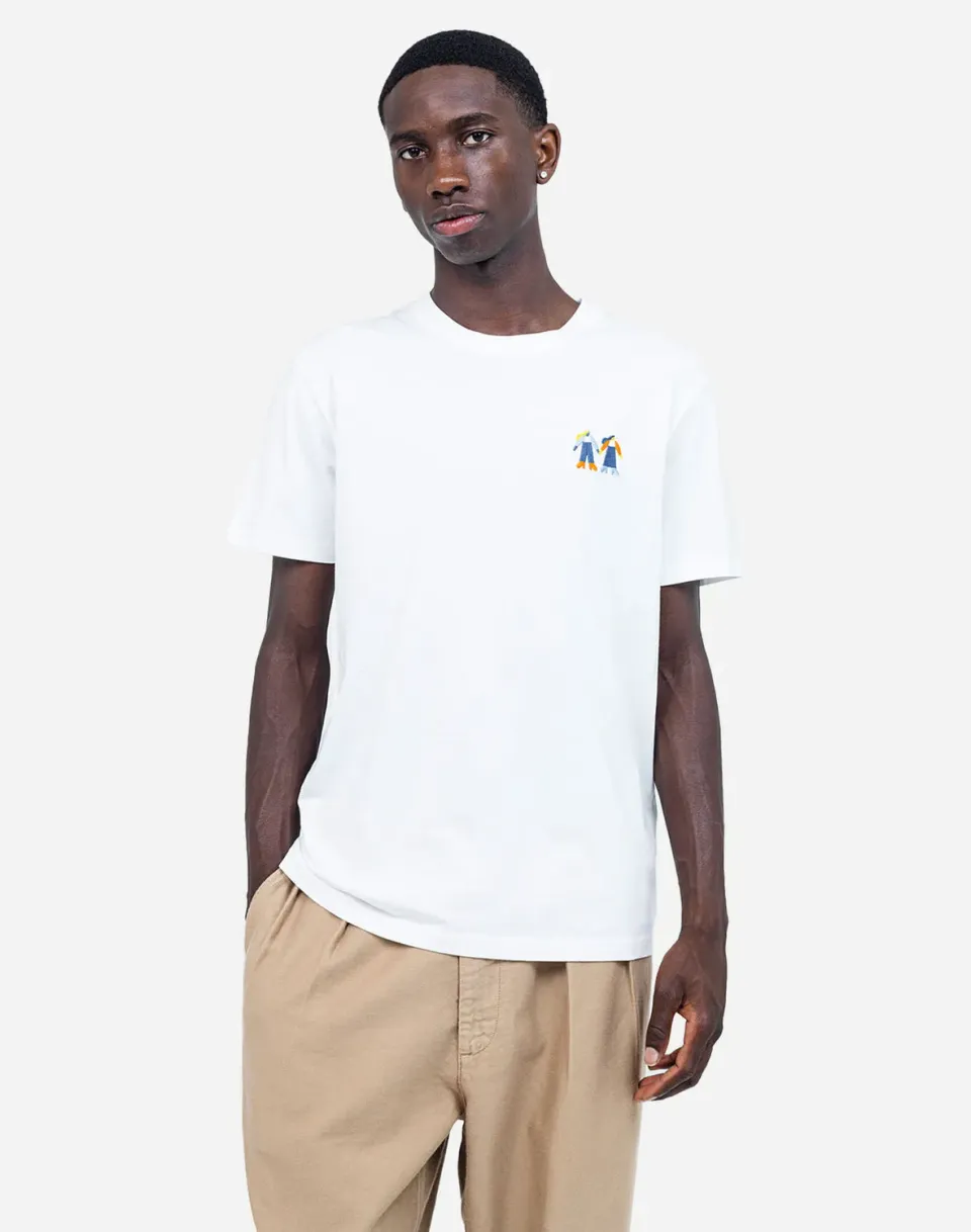 OLOW Life T-shirt coton bio écru imprimé couleur