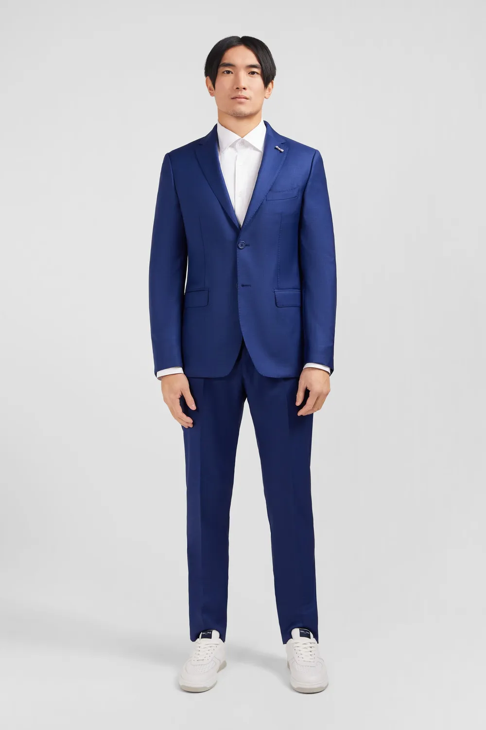 Eden Park costume slim bleu laine homme