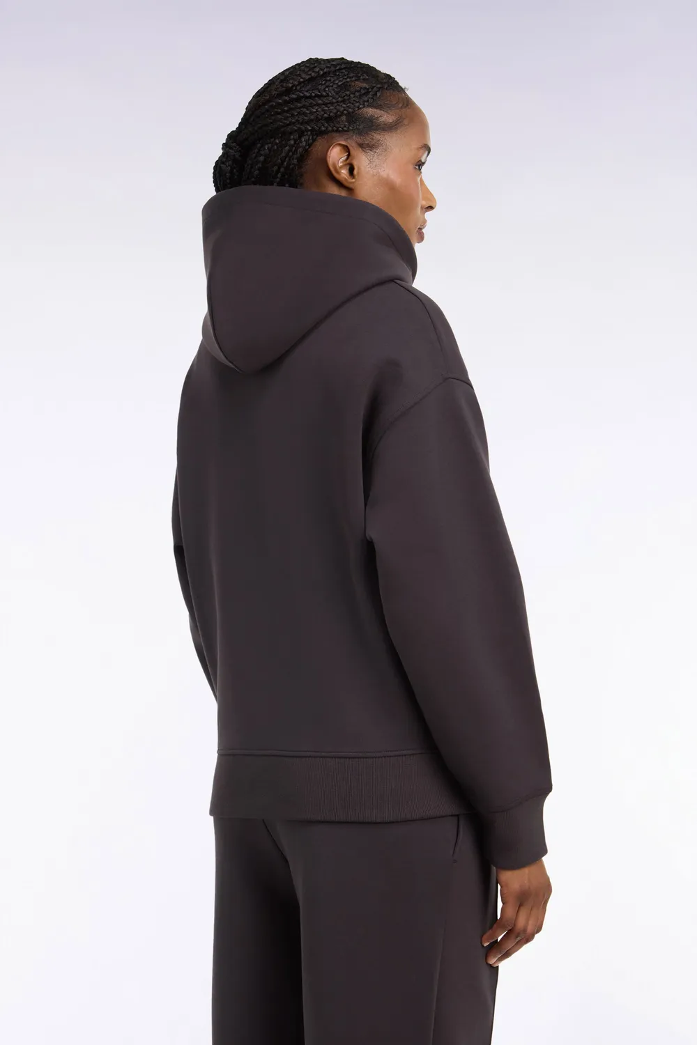 Eden Park H26MAISW0008/MAF1 sweat capuche marron interlock