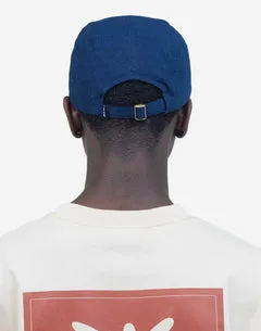 OLOW Flower casquette five panel denim bleu coton
