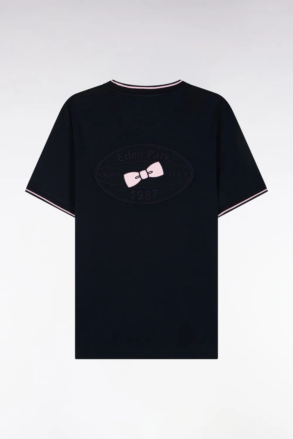 Eden Park Tricolore t-shirt marine coupe droite coton