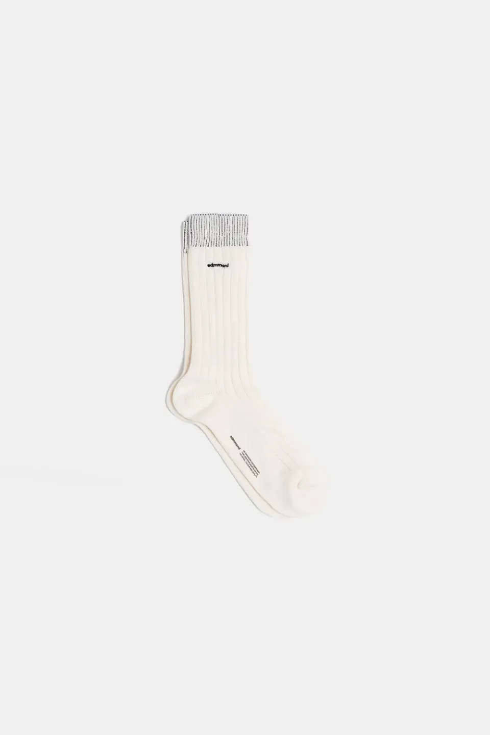 Edmmond Studios Minilogo chaussettes bleu marine côtelées